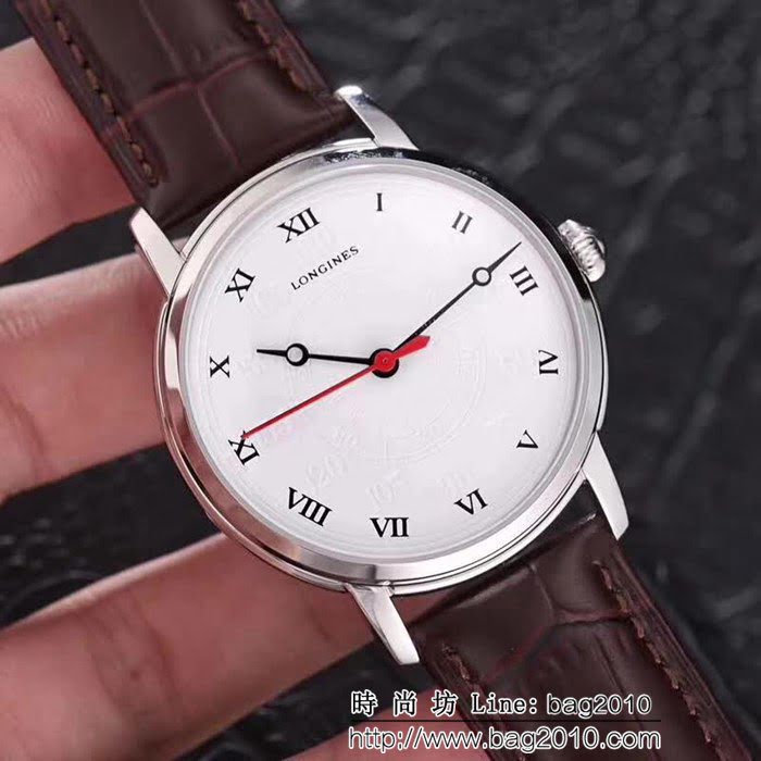 LONGINES浪琴 簡約時尚 三針機械男士腕表 WSS1290